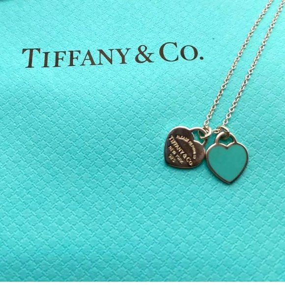 Tiffany & Co. Jewelry - Beautiful Authentic Tiffany necklace and heart charms.